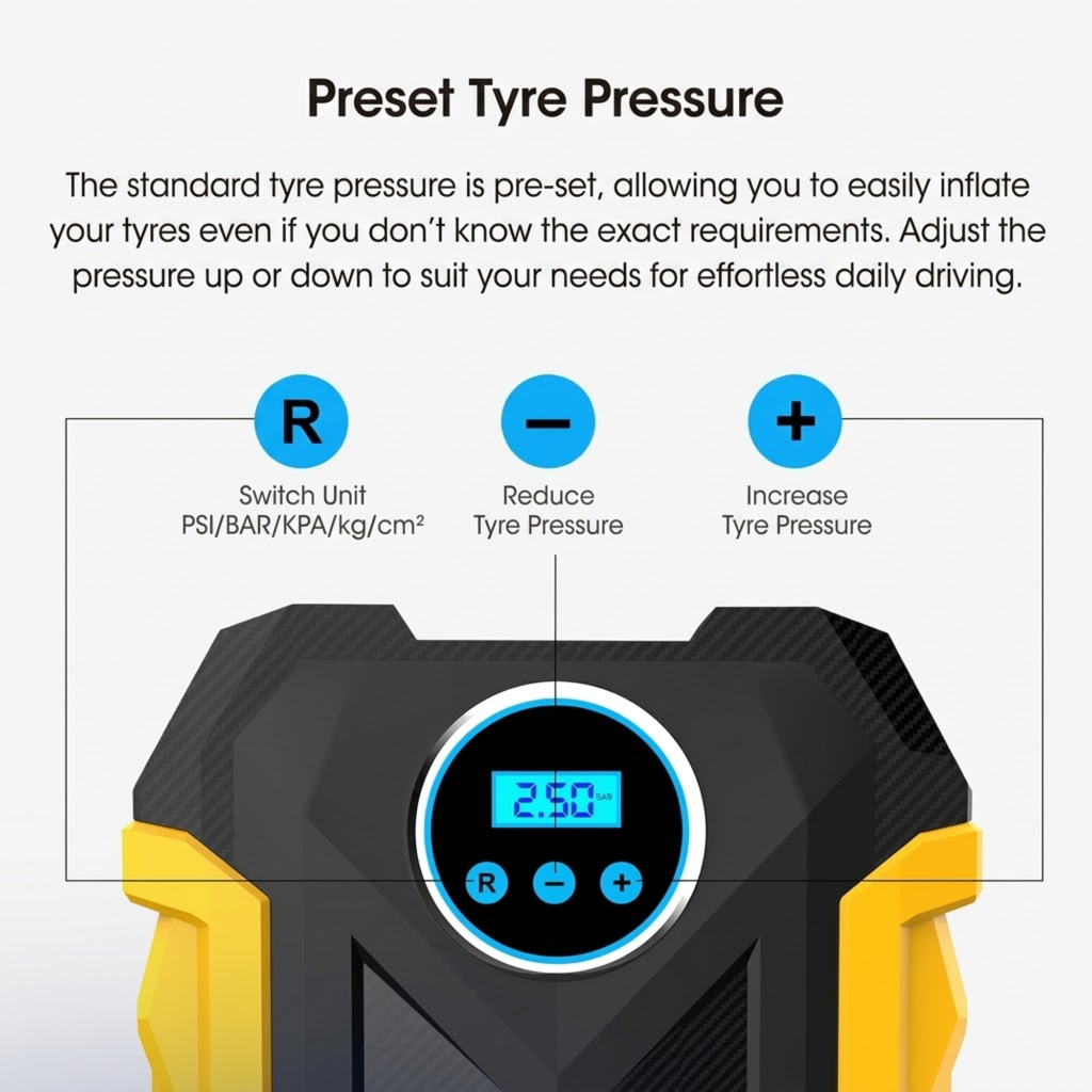 12V Auto-Stop Tyre Inflator