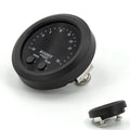 Digital Turbo Boost Gauge in 52mm black housing with WARN and PEAK buttons, -30 inHg to 35 psi scale and stainless steel mounting bracket