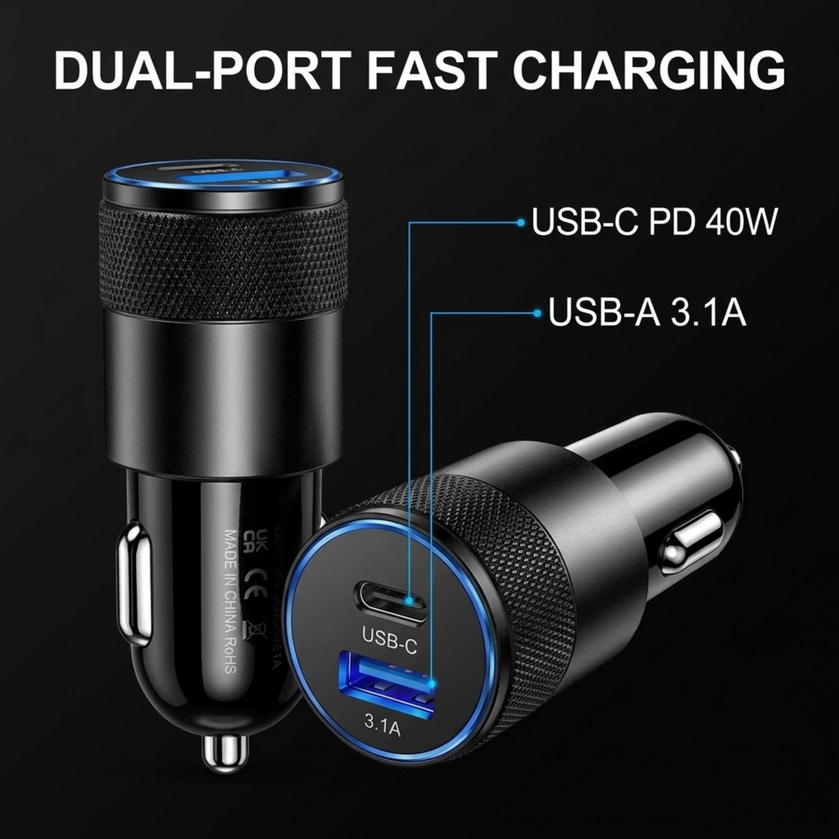 Alloy USB Car Charger