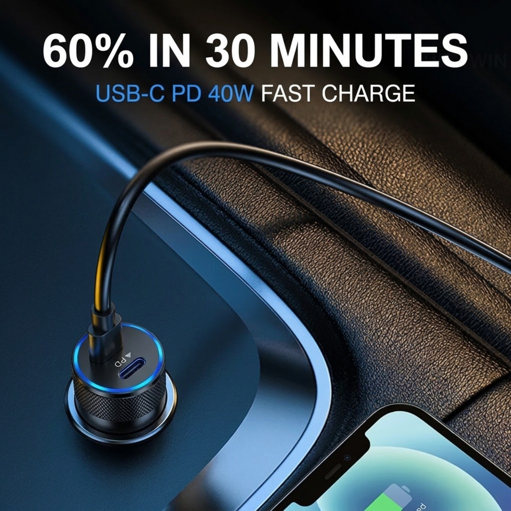 Alloy USB Car Charger