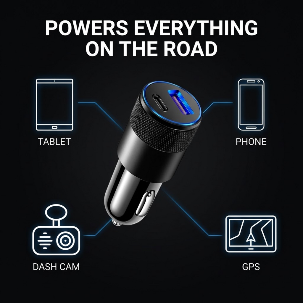 Alloy USB Car Charger