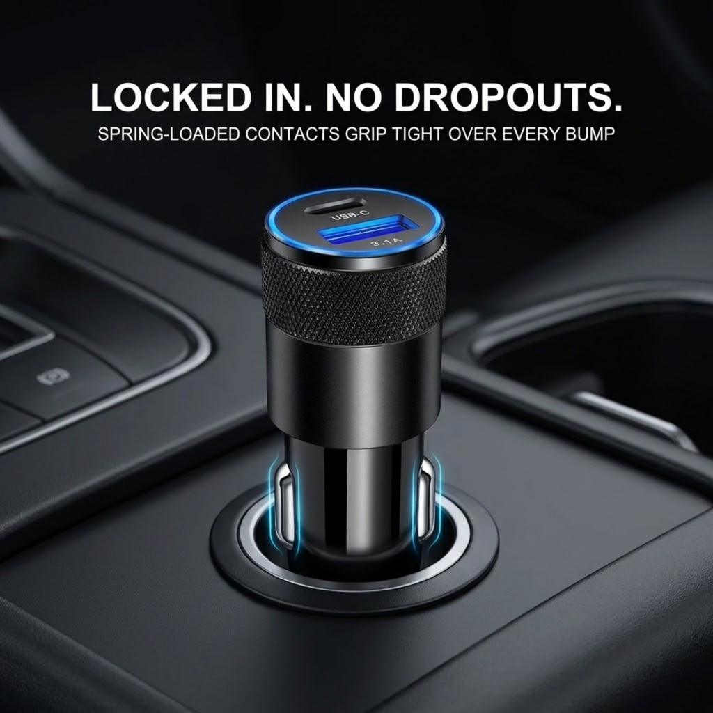 Alloy USB Car Charger