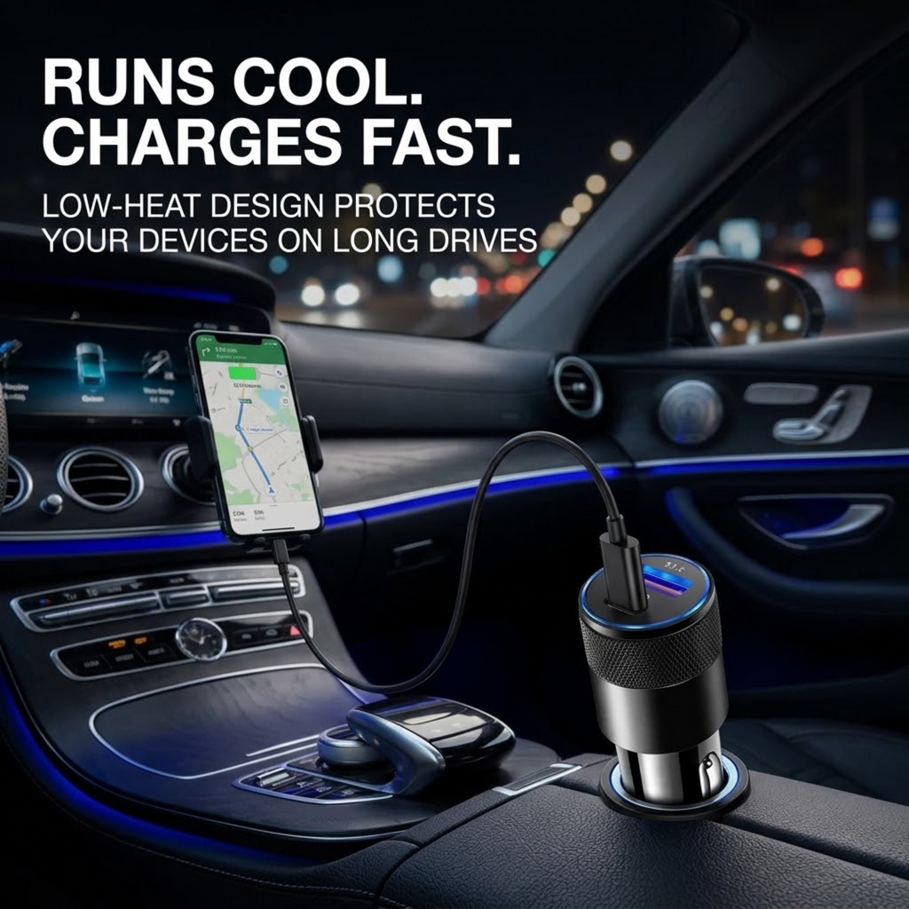 Alloy USB Car Charger