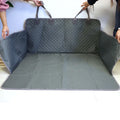 Waterproof Dog Boot Liner in grey colourway held open to show the full cargo cover shape