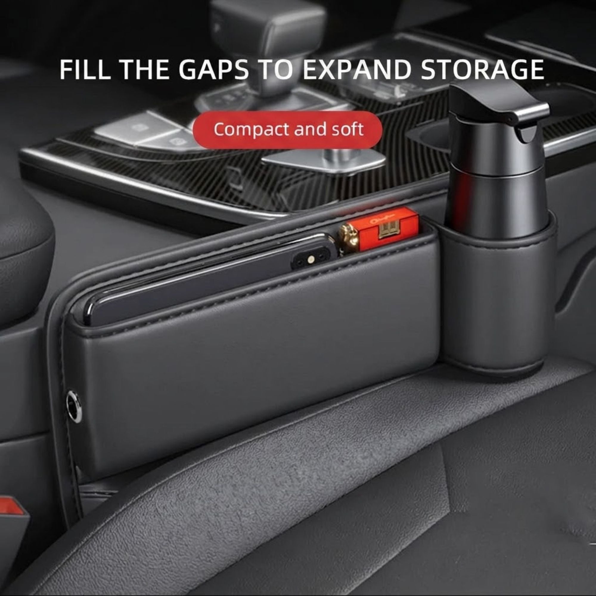 Leather Seat Gap Organiser