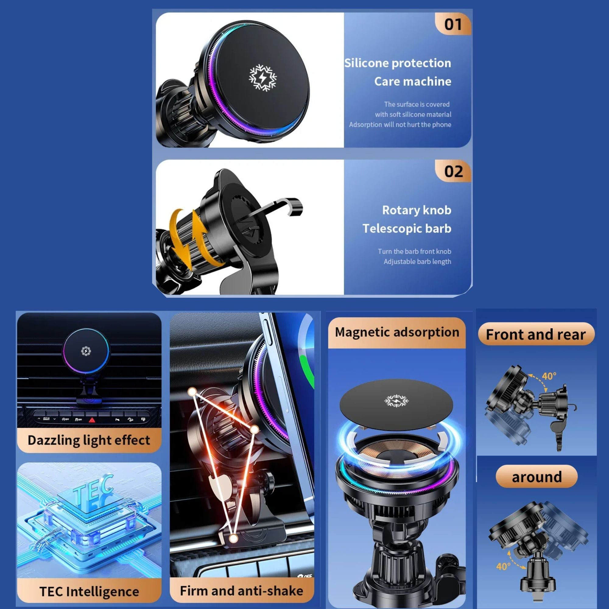 Magnetic Wireless Car Charger