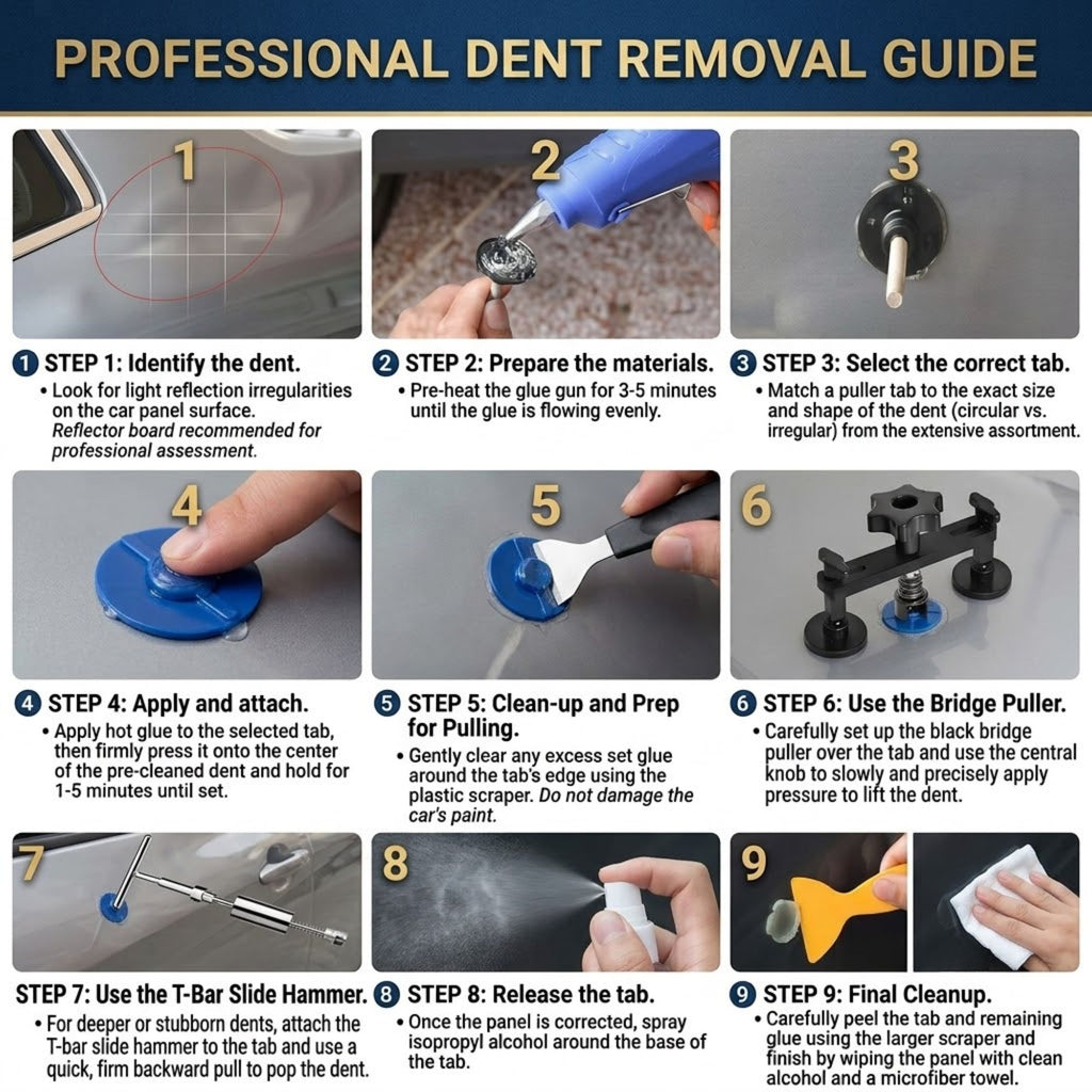 Paintless Dent Puller Kit