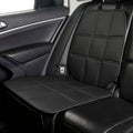 ISOFIX Child Seat Protector in black fitted beneath a child car seat on a vehicle's rear seat