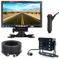 Heavy-Duty Reversing Camera Kit with 7 inch monitor, night vision LED camera, extension cable and 12V cigarette lighter plug