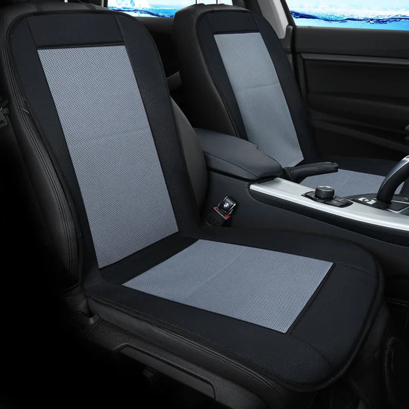 Ventilated Car Seat Cushion promotional banner with product benefits