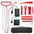 Car Door Trim Removal Kit complete set with pry bars, pump wedge bags, trim tools and carry case on a white background