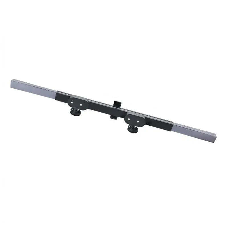 Retractable Windscreen Sunshade 700mm with twin suction cup mounts and grey aluminium housing on a white background