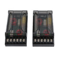 Pair of 2-Way Speaker Crossovers with visible woofer and tweeter coils and terminal blocks