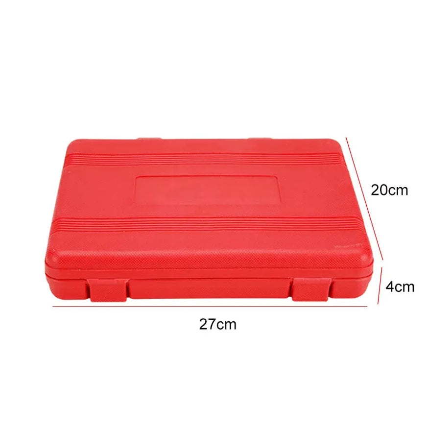 Harmonic Balancer Puller red carry case with dimensions 27cm long, 20cm wide and 4cm deep