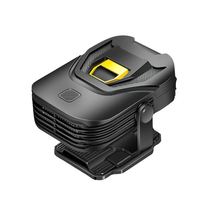 Portable 12V Heater Defroster clearing windscreen fog on a dark road at night, fast defrost for winter driving
