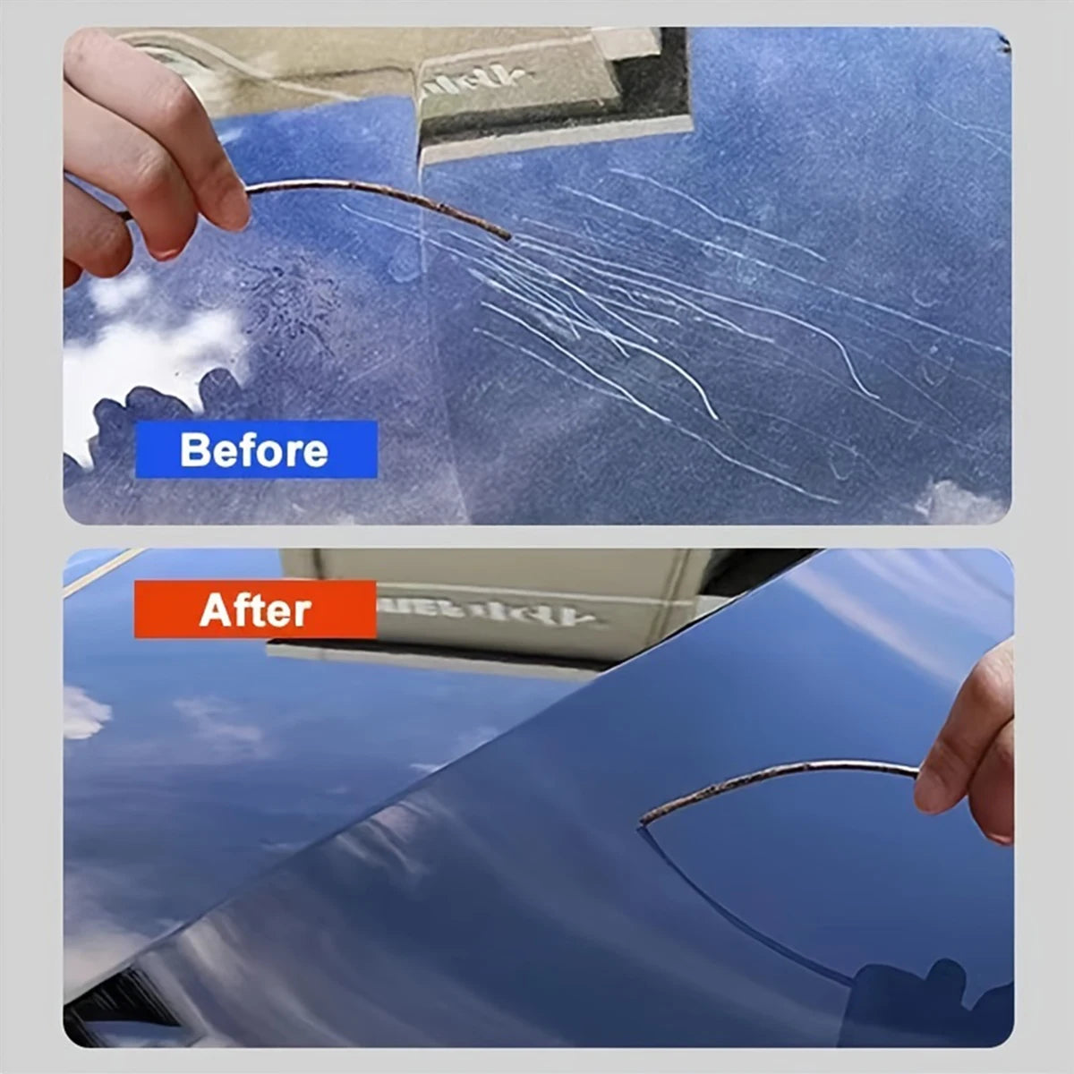 Ceramic Coating Spray being sprayed directly onto a car bonnet during application