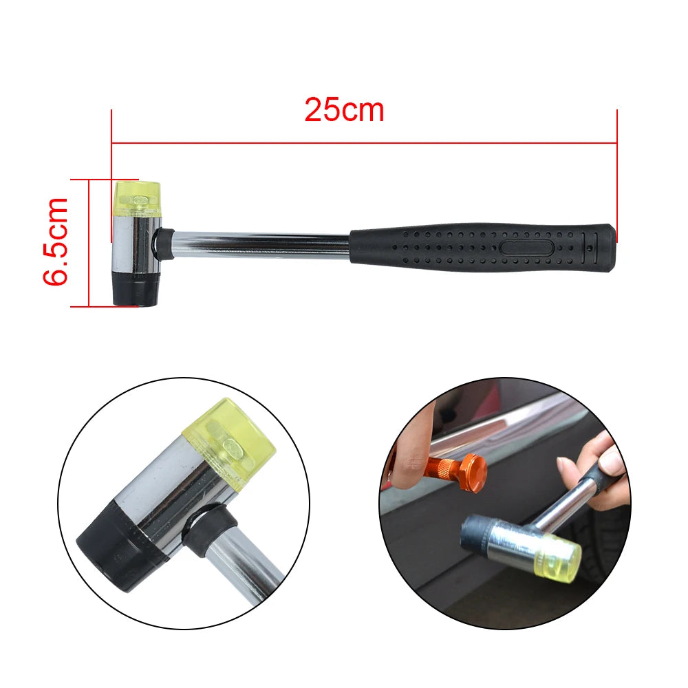 Dent Repair Tap Down Hammer 25cm Length with Dual Head Tips