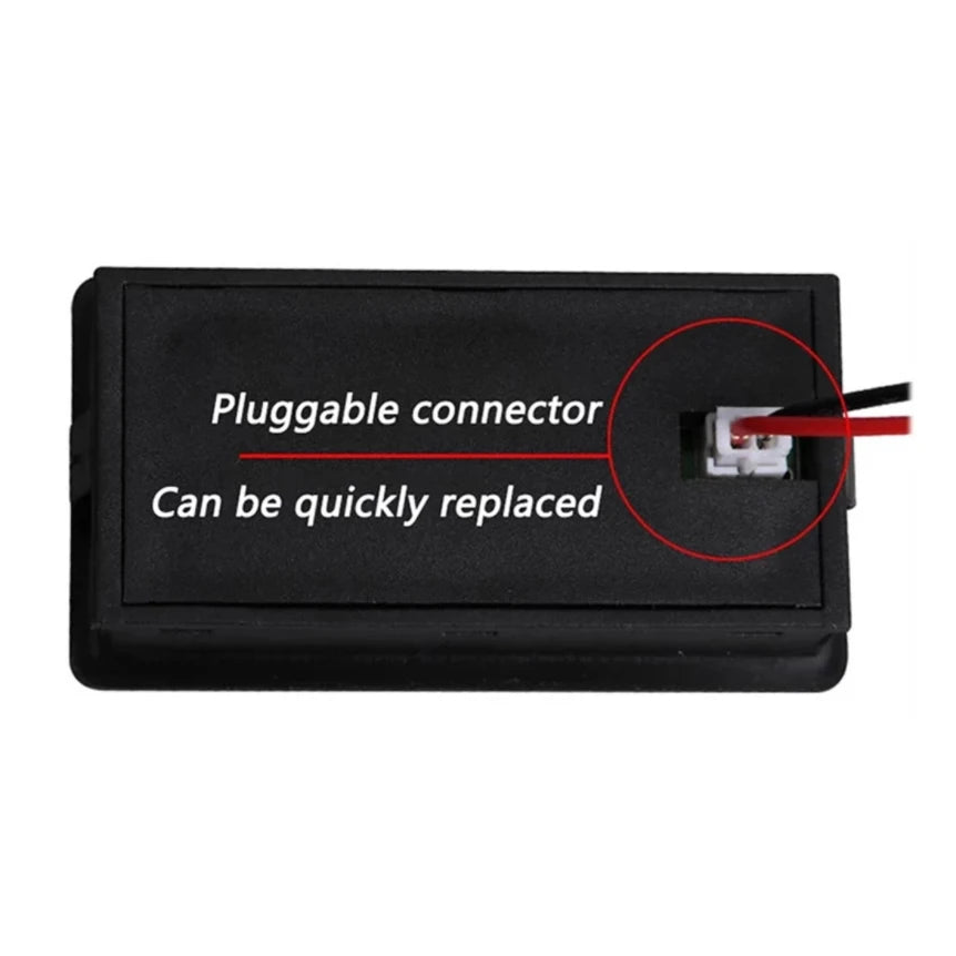 Digital Battery Capacity Meter pluggable connector that can be quickly replaced