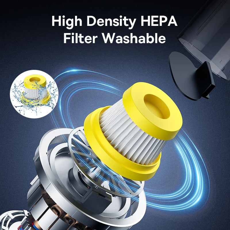 Close-up of the Cordless 4-in-1 Vacuum's high density washable HEPA filter