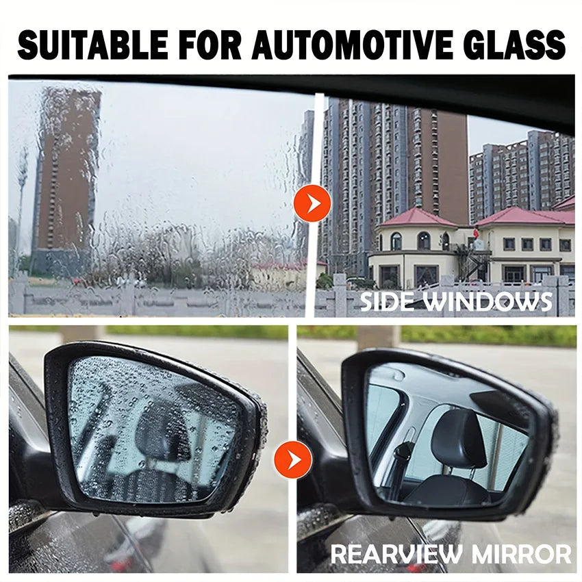 Glass Hydrophobic Coating Spray suitable for automotive glass: side windows and rearview mirrors