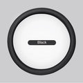 Perforated Napa Leather Steering Wheel Cover in black colourway, universal 37-38cm fit