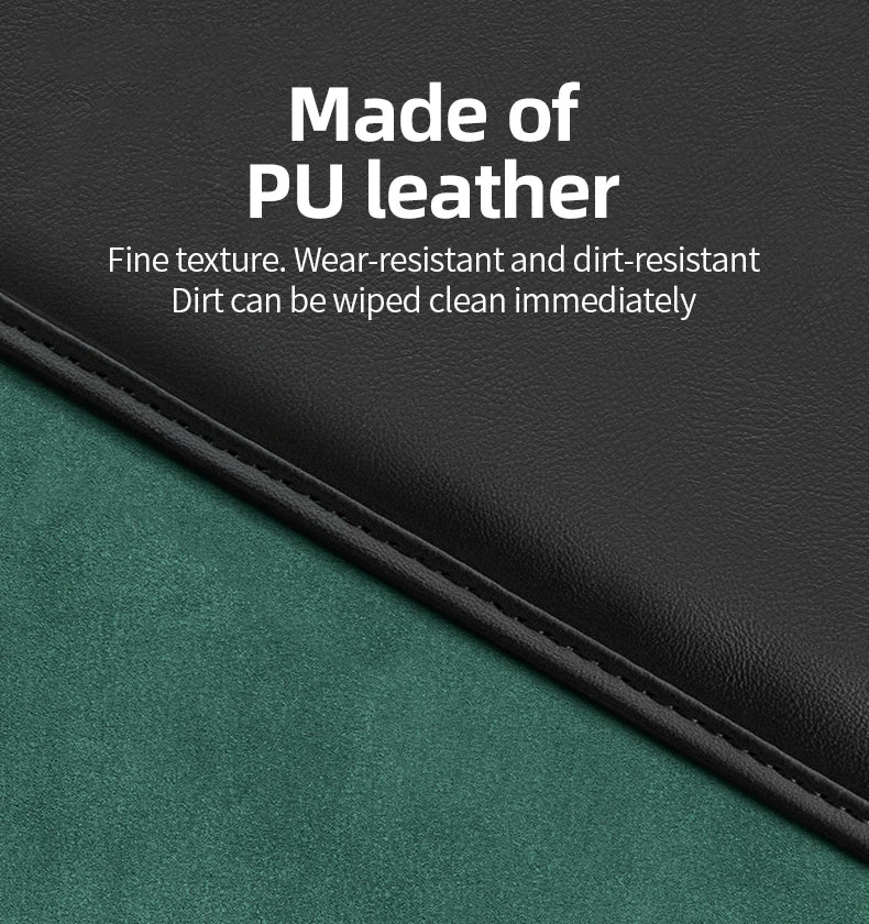Close-up of PU leather and suede material texture used in the Suede Leather Boot Organiser, wear-resistant and dirt-resistant