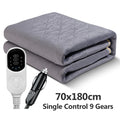 Folded 70 x 180cm Heated Travel Car Blanket with single control 9-gear temperature controller