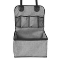 Foldable Dog Car Booster Seat with front seat pet travel carrier design, shown folded flat on a plain white background.