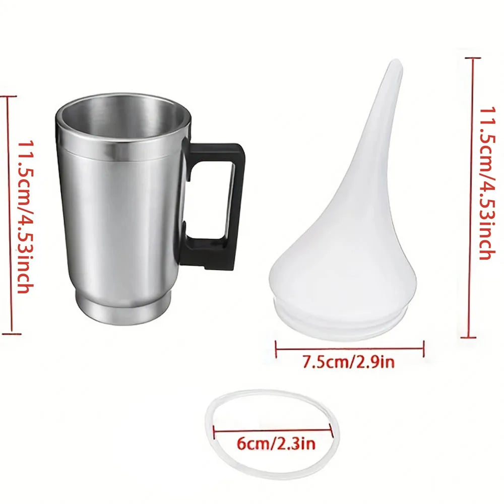 Headlight restoration kit stainless steel cup and funnel dimensions in centimetres and inches