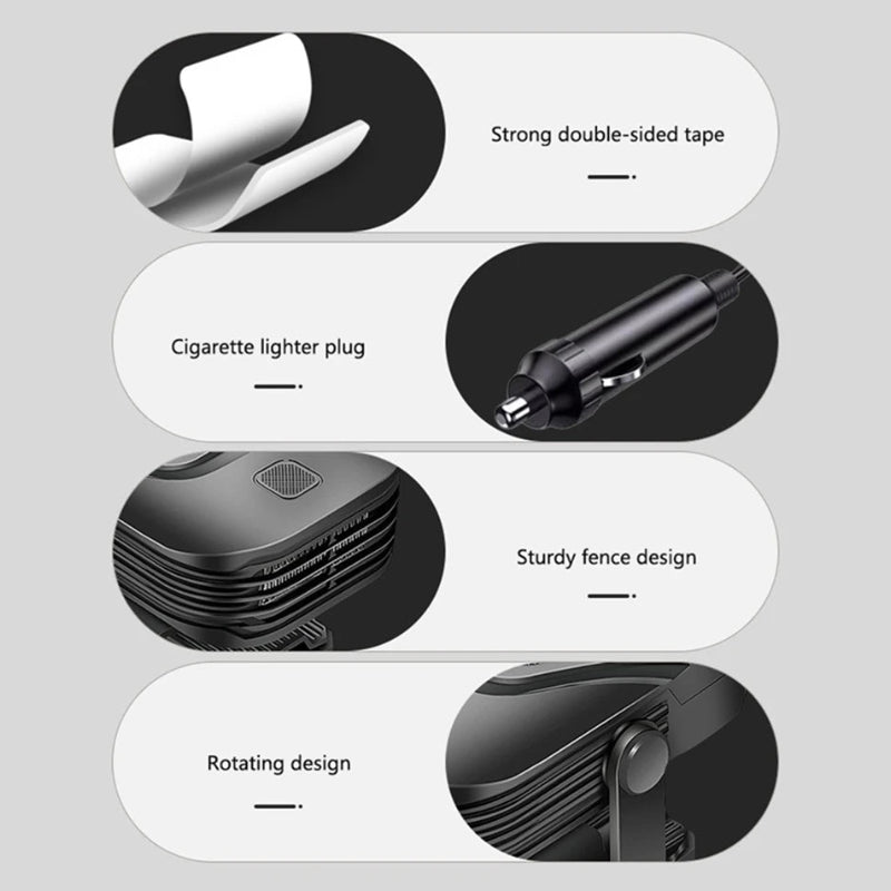 Installation and usage instructions for Portable 12V Heater Defroster