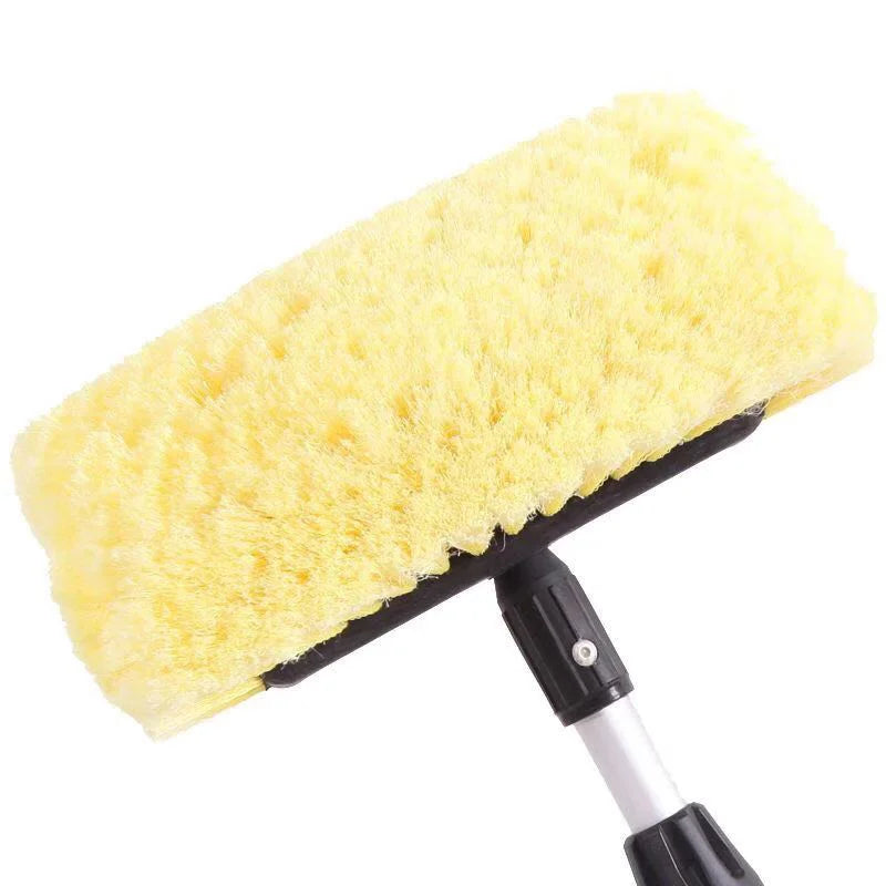Telescopic Wash Brush head and pole connector close-up on a white background