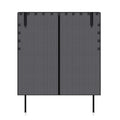 Tailgate Mosquito Net in grey mesh with a central zip opening and magnetic edge strips, on a white background