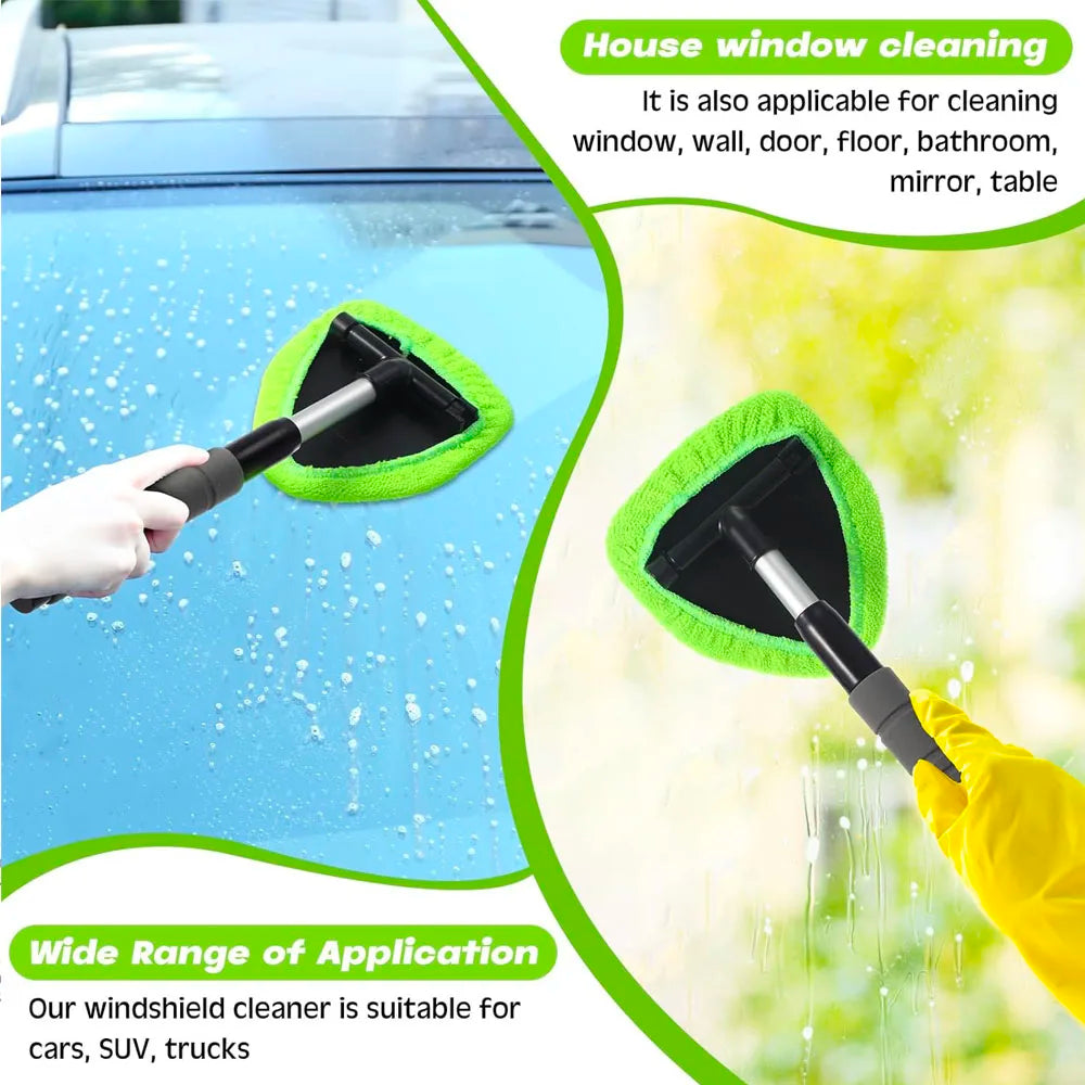 Telescopic car window cleaning brush suitable for cars, SUVs, trucks and household window cleaning