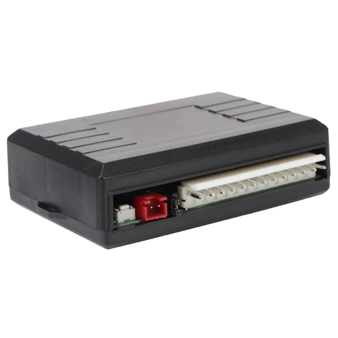 Auto Remote Locking Kit control module with two remote key fobs and compatible SUV