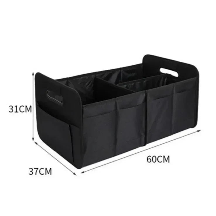 Product size diagram of the foldable boot organiser showing 60cm length, 37cm depth and 31cm height