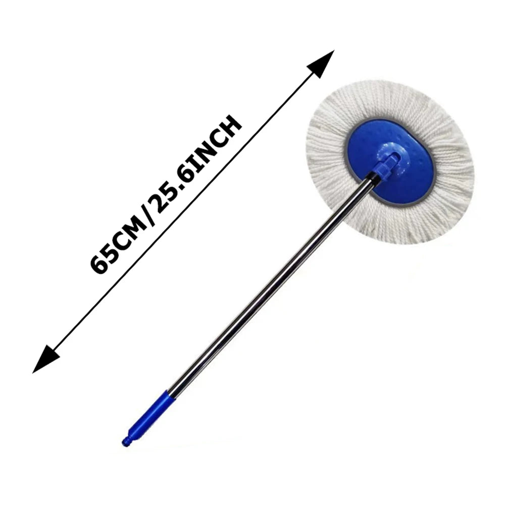Rotating car wash brush head and extendable pole shown with a 65 centimetre length measurement