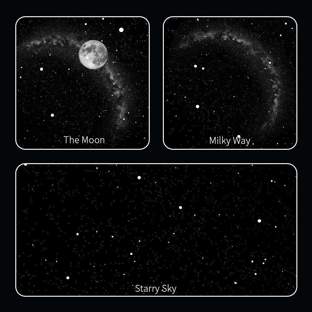 Interior Galaxy Star Light pattern preview showing Moon, Milky Way and Starry Sky designs