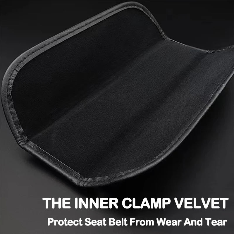 Soft Velvet Inner Lining of Leather Seat Belt Shoulder Pad