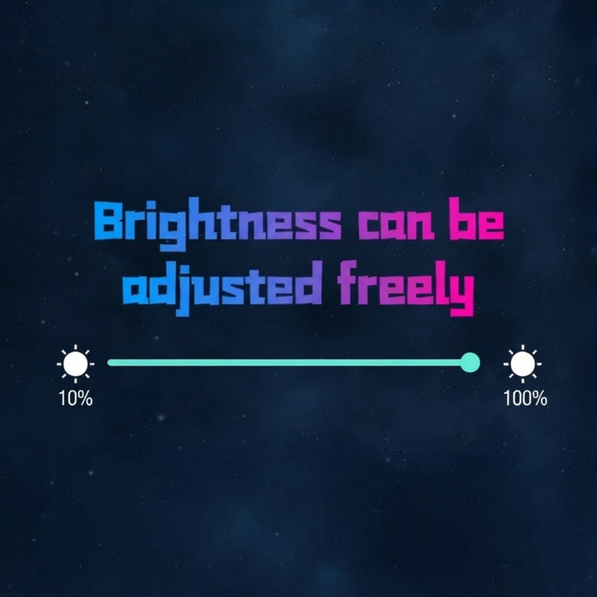 Symphony Ambient Lighting Suite brightness adjustment slider from 10 to 100 percent