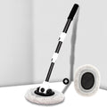 Heavy-Duty Telescopic Car Wash Mop with detachable rotating chenille brush head on a grey studio background