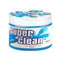 A 200g tub of blue deep-cleaning car interior detailing gel and reusable dust remover isolated on a clean white background.