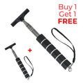 Two black Telescopic Car Rearview Mirror Wipers with stainless steel extendable handles, Buy One Get One offer