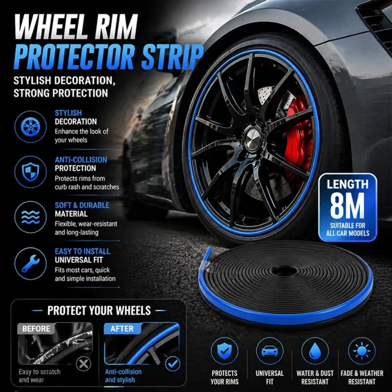 Black textured universal car front bumper lip splitter kit shown with product specification details